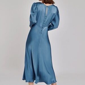 Elegant Gray Button-Up Dress ghost London